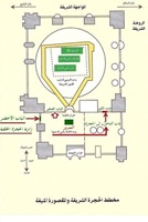 Map Inside Sacred Chamber of Prophet Muhammad salLahoalaihiwasallam